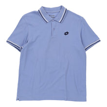  Vintage Lotto Polo Shirt - Medium Blue Cotton polo shirt Lotto   
