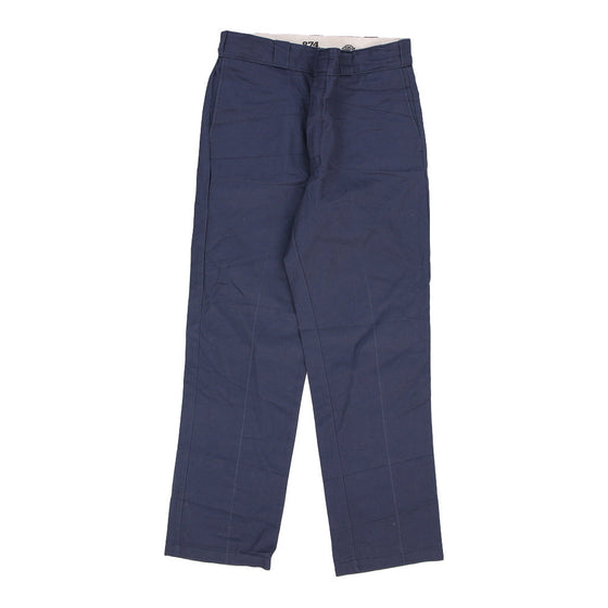 824 Dickies Trousers - 30W UK 12 Blue Cotton trousers Dickies   