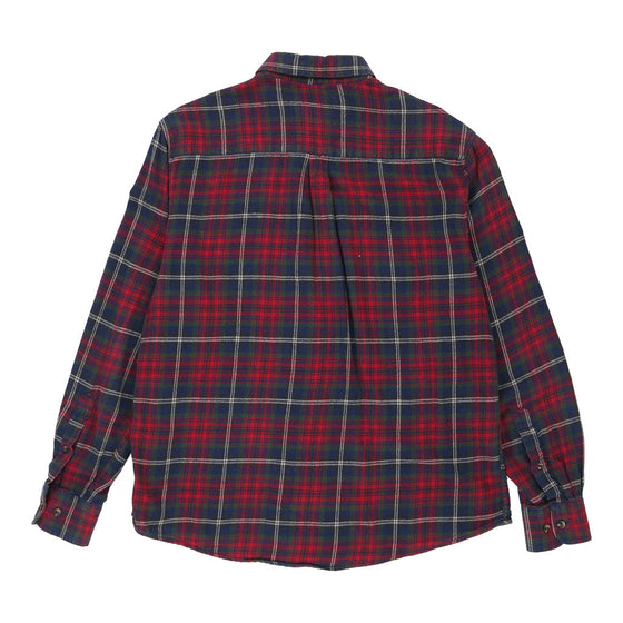 J. Hart & Bros Checked Check Shirt - Large Red Cotton check shirt J. Hart & Bros   