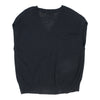 Vintage Lubella Sweater Vest - Large Black Nylon Blend sweater vest Lubella   