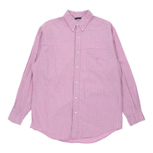  Vintage Chaps Ralph Lauren Check Shirt - Medium Pink Cotton check shirt Chaps Ralph Lauren   