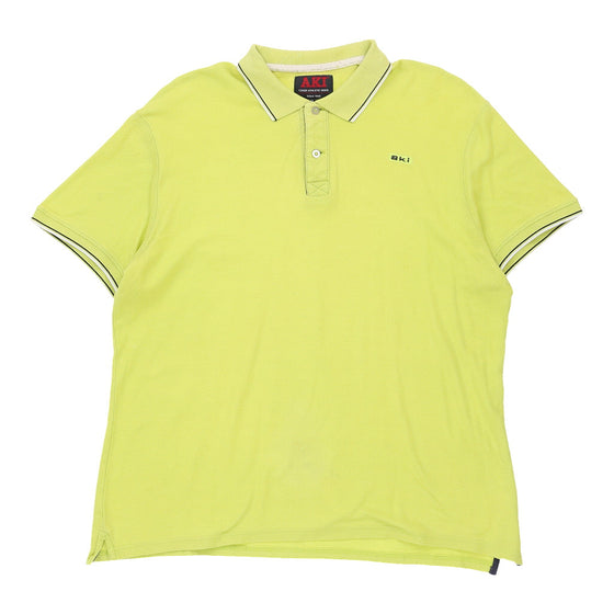 Vintage Aki Polo Shirt - XL Green Cotton polo shirt Aki   