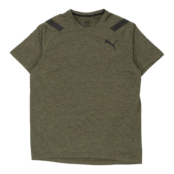 Puma T-Shirt - Large Green Polyester t-shirt Puma   