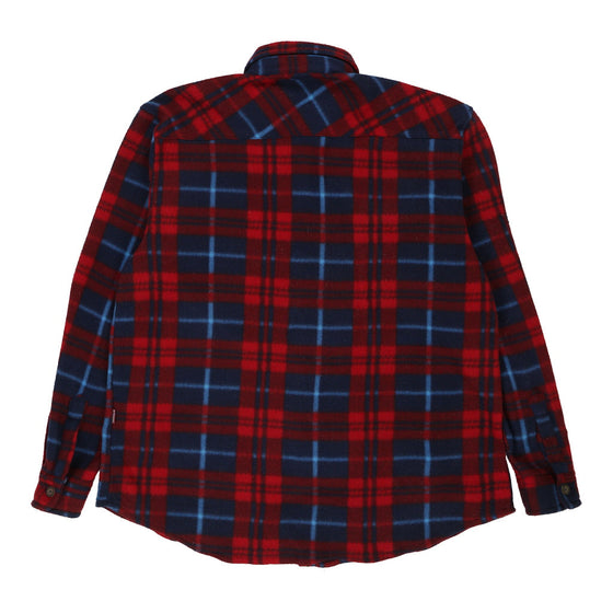 Zhonglui Checked Flannel Shirt - 2XL Red Polyester flannel shirt Zhonglui   