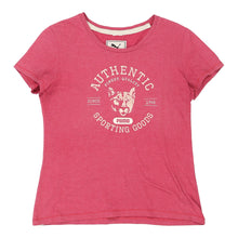  Puma Graphic T-Shirt - Medium Pink Cotton t-shirt Puma   
