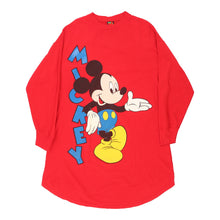  Mickey Mouse Mickey Unlimited Midi Sweatshirt Dress - Medium Red Acrylic sweatshirt dress Mickey Unlimited   