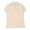 Lacoste Polo Shirt - Medium Cream Cotton polo shirt Lacoste   