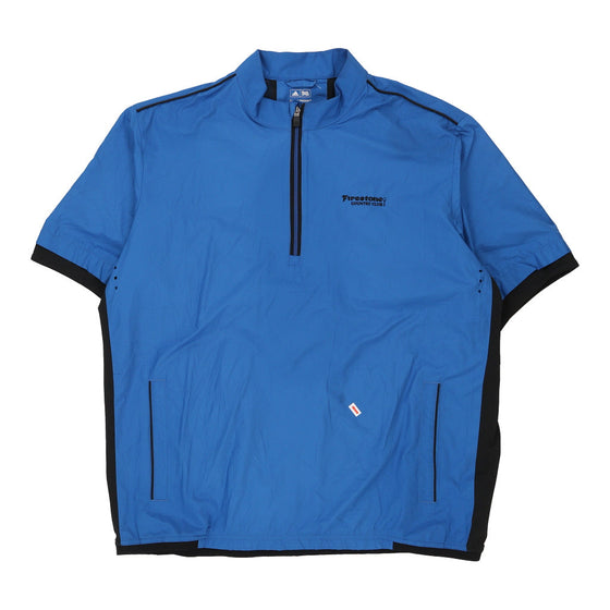 Firestone Country Club Adidas 1/4 Zip - XL Blue Polyester 1/4 zip Adidas   
