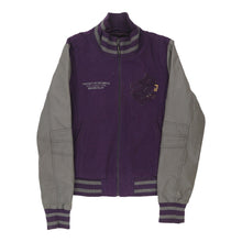 Vintage Unbranded Varsity Jacket - Medium Purple Wool varsity jacket Unbranded   