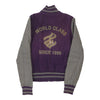 Vintage Unbranded Varsity Jacket - Medium Purple Wool varsity jacket Unbranded   