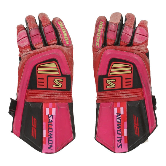 Vintage  Salomon Gloves - Large Red Leather gloves Salomon   