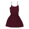 Vintage H&M A-Line Dress - XS Burgundy Cotton a-line dress H&M   