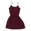 Vintage H&M A-Line Dress - XS Burgundy Cotton a-line dress H&M   