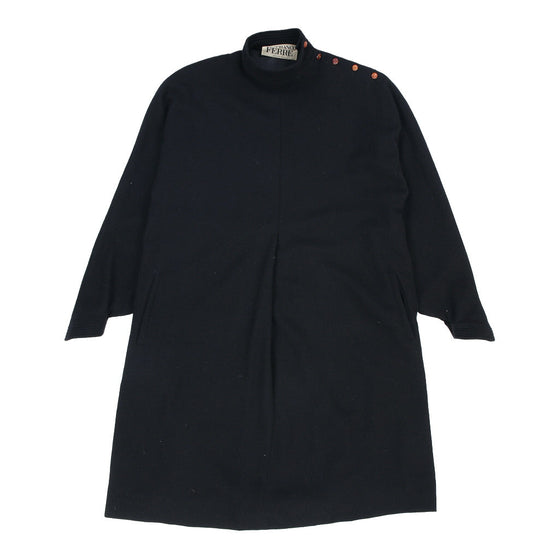 Vintage Gianfranco Ferre Jumper Dress - Small Black Wool jumper dress Gianfranco Ferre   
