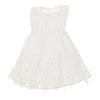 Vintage Pimkie Strapless Dress - Small White Cotton strapless dress Pimkie   