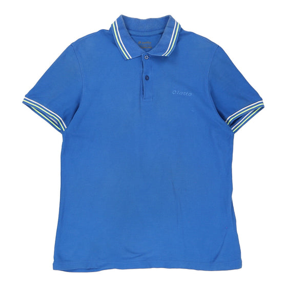 Vintage Lotto Polo Shirt - Large Blue Cotton polo shirt Lotto   