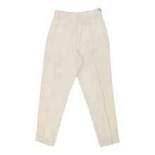  Vintage Moschino High Waisted Trousers - 28W UK 10 Cream Cotton trousers Moschino   