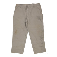  Heavily Worn Carhartt Carpenter Trousers - 41W 30L Beige Cotton carpenter trousers Carhartt   
