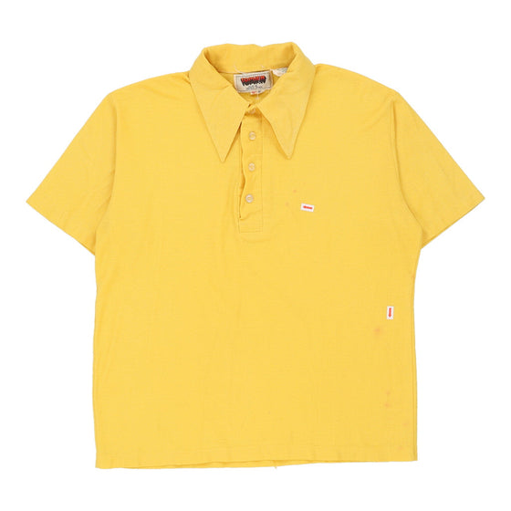 Topher Polo Shirt - Large Yellow Polyester Blend polo shirt Topher   