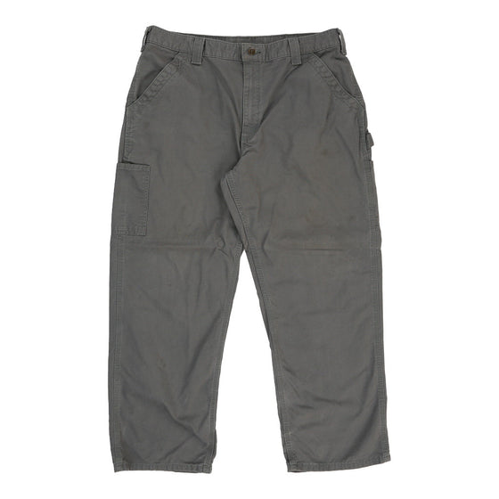 Carhartt Carpenter Trousers - 37W 29L Grey Cotton carpenter trousers Carhartt   