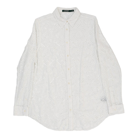 Ralph Lauren Lace Shirt - Large White Cotton shirt Ralph Lauren   