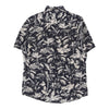H&M Patterned Shirt - Small Navy Cotton patterned shirt H&M   