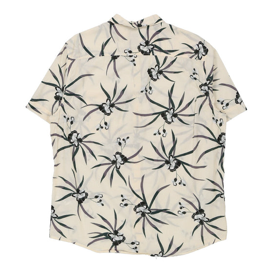 H&M Floral Patterned Shirt - Large Cream Cotton patterned shirt H&M   
