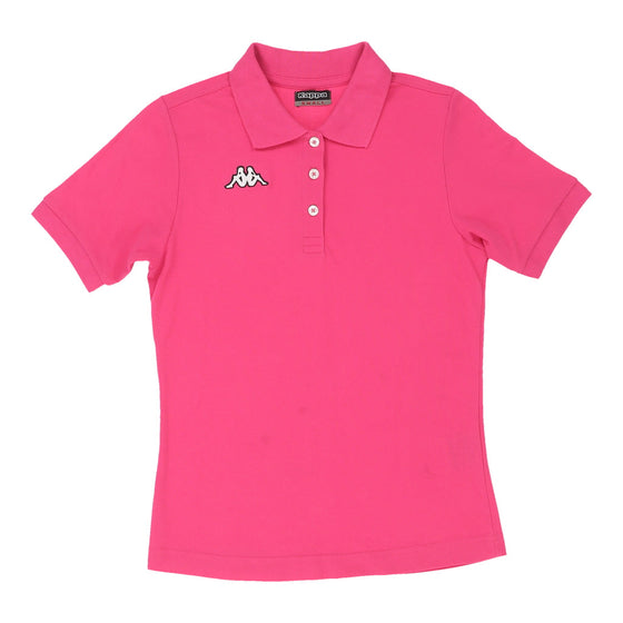 Vintage Kappa Polo Shirt - Small Pink Cotton polo shirt Kappa   