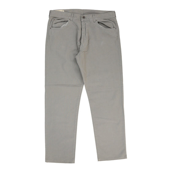 Cotton Belt Trousers - 35W 30L Grey Cotton trousers Cotton Belt   
