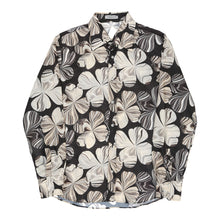  Tabacco Floral Patterned Shirt - XL Black Polyester patterned shirt Tabacco   