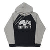 Vintage Monash University Hoodie - XS Grey Cotton hoodie Monash University   