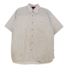 Vintage Wrangler Check Shirt - Large White Cotton check shirt Wrangler   