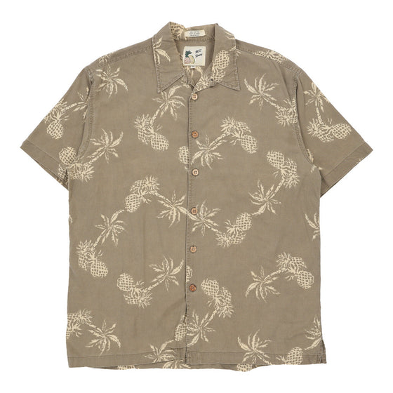 Unbranded Hawaiian Shirt - Medium Brown Cotton hawaiian shirt Unbranded   