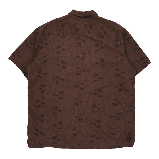 Solitude Hawaiian Shirt - 2XL Brown Viscose hawaiian shirt Solitude   