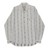 Gianni La Scala Patterned Shirt - XL White Silk Blend patterned shirt Gianni La Scala   