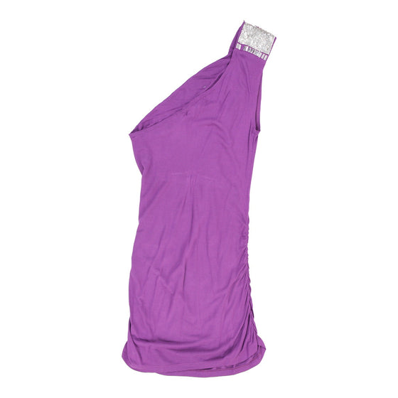 Wet Seal One Shoulder Dress - XS Purple Cotton Blend one shoulder dress Wet Seal   