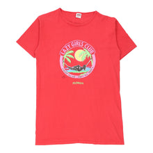  Lazy Girls Club Anvil Graphic T-Shirt Dress - Large Red Cotton t-shirt dress Anvil   