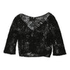 Unbranded Crochet Top - Large Black Cotton crochet top Unbranded   