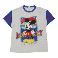  Mickey Mouse Mickey & Co. Cartoon T-Shirt - Large Grey Cotton Blend t-shirt Mickey & Co.   