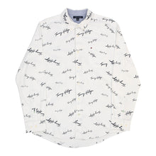  Tommy Hilfiger Spellout Patterned Shirt - XL White Cotton patterned shirt Tommy Hilfiger   
