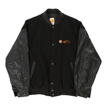  Vintage Shell Varsity Jacket - XL Black Wool Blend varsity jacket Shell   