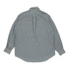 Izod Checked Check Shirt - Large Green Cotton check shirt Izod   