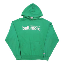  University of Baltimore Champion College Hoodie - XL Green Cotton hoodie Champion   