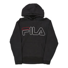  Fila Spellout Logo Hoodie - Small Black Cotton hoodie Fila   
