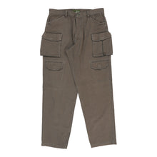  Bull & Bear Cargo Cargo Trousers - 37W UK 20 Brown Cotton cargo trousers Bull & Bear   