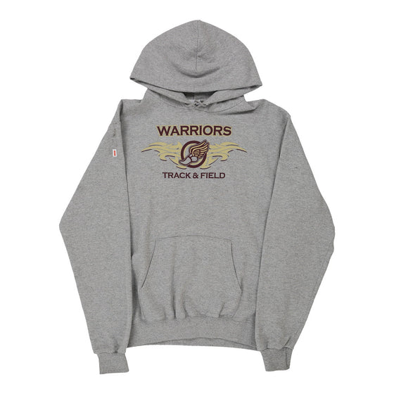 Warriors Track & Field Champion College Hoodie - Medium Grey Cotton Blend hoodie Champion   
