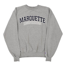  Marquette Mustangs Champion College Sweatshirt - Small Grey Cotton Blend sweatshirt Champion   