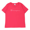 Champion Spellout T-Shirt - Small Pink Cotton t-shirt Champion   