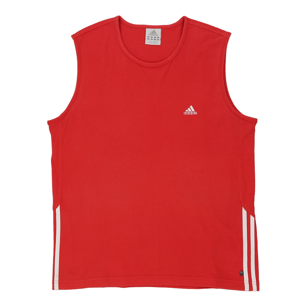 Adidas Vest - Large Red Cotton – Thrifted.com