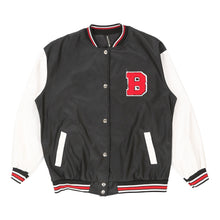  New Collection Baseball Jacket - Medium Black Faux Leather baseball jacket New Collection   